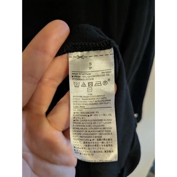 Banana Republic factory black viscose sweater size S fall basics - Picture 4 of 6